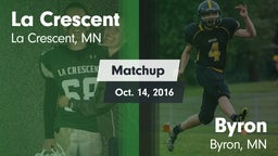 Matchup: La Crescent High vs. Byron  2016