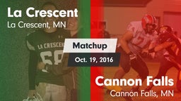 Matchup: La Crescent High vs. Cannon Falls  2016
