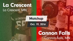 Matchup: La Crescent High vs. Cannon Falls  2015
