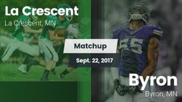 Matchup: La Crescent High vs. Byron  2017