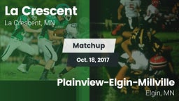 Matchup: La Crescent High vs. Plainview-Elgin-Millville  2017