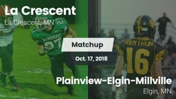 Matchup: La Crescent High vs. Plainview-Elgin-Millville  2018