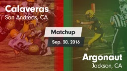 Matchup: Calaveras High vs. Argonaut  2016