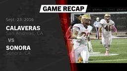 Recap: Calaveras  vs. Sonora  2016