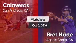 Matchup: Calaveras High vs. Bret Harte  2016