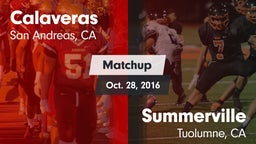 Matchup: Calaveras High vs. Summerville  2016