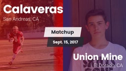 Matchup: Calaveras High vs. Union Mine  2017