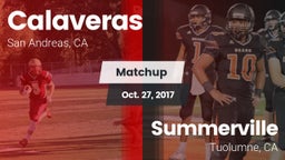 Matchup: Calaveras High vs. Summerville  2017