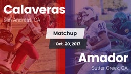 Matchup: Calaveras High vs. Amador  2017