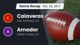 Recap: Calaveras  vs. Amador  2017