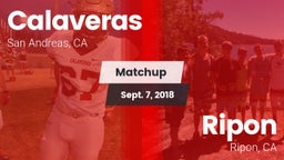 Matchup: Calaveras High vs. Ripon  2018