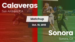 Matchup: Calaveras High vs. Sonora  2018