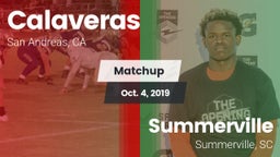Matchup: Calaveras High vs. Summerville  2019