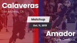 Matchup: Calaveras High vs. Amador  2019