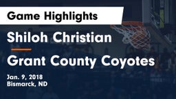 Shiloh Christian  vs Grant County Coyotes Game Highlights - Jan. 9, 2018