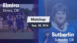 Matchup: Elmira  vs. Sutherlin  2016