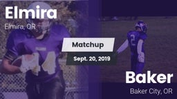 Matchup: Elmira  vs. Baker  2019