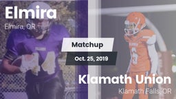 Matchup: Elmira  vs. Klamath Union  2019