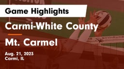 Carmi-White County  vs Mt. Carmel  Game Highlights - Aug. 21, 2023