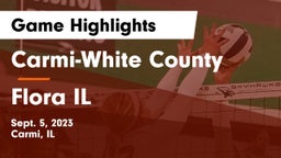 Carmi-White County  vs Flora IL Game Highlights - Sept. 5, 2023
