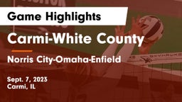 Carmi-White County  vs Norris City-Omaha-Enfield  Game Highlights - Sept. 7, 2023