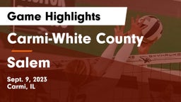 Carmi-White County  vs Salem  Game Highlights - Sept. 9, 2023
