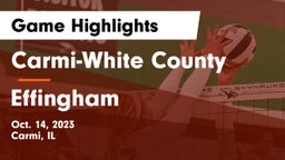 Carmi-White County  vs Effingham  Game Highlights - Oct. 14, 2023