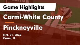 Carmi-White County  vs Pinckneyville  Game Highlights - Oct. 21, 2023