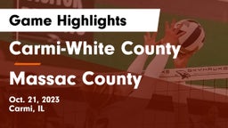 Carmi-White County  vs Massac County Game Highlights - Oct. 21, 2023