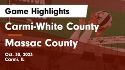 Carmi-White County  vs Massac County Game Highlights - Oct. 30, 2023