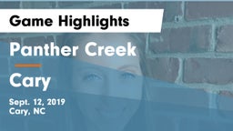 Panther Creek  vs Cary  Game Highlights - Sept. 12, 2019