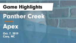 Panther Creek  vs Apex  Game Highlights - Oct. 7, 2019