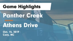 Panther Creek  vs Athens Drive  Game Highlights - Oct. 15, 2019