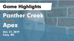 Panther Creek  vs Apex  Game Highlights - Oct. 21, 2019