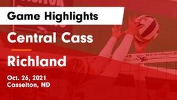 Central Cass  vs Richland Game Highlights - Oct. 26, 2021
