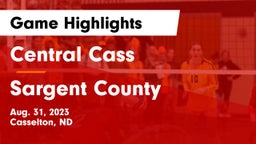 Central Cass  vs Sargent County Game Highlights - Aug. 31, 2023