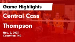 Central Cass  vs Thompson  Game Highlights - Nov. 2, 2023