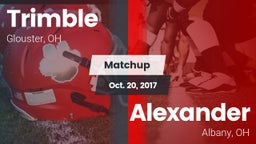 Matchup: Trimble  vs. Alexander  2017