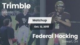 Matchup: Trimble  vs. Federal Hocking  2018
