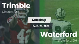 Matchup: Trimble  vs. Waterford  2020