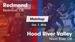 Matchup: Redmond  vs. Hood River Valley  2016