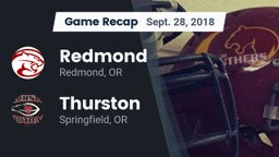 Recap: Redmond  vs. Thurston  2018