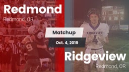 Matchup: Redmond  vs. Ridgeview  2019