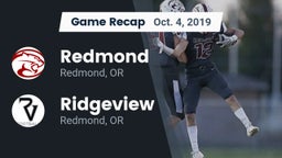 Recap: Redmond  vs. Ridgeview  2019