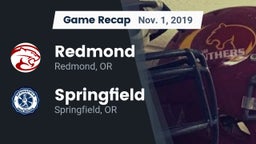 Recap: Redmond  vs. Springfield  2019