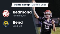 Recap: Redmond  vs. Bend  2021