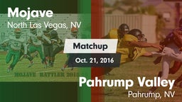 Matchup: Mojave  vs. Pahrump Valley  2016