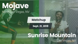 Matchup: Mojave  vs. Sunrise Mountain  2018