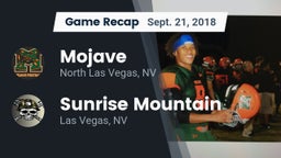 Recap: Mojave  vs. Sunrise Mountain  2018