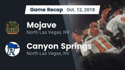 Recap: Mojave  vs. Canyon Springs  2018